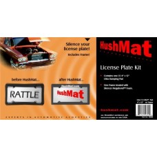 HushMat 10600 Ultra License Plate Kit with Damping Pad